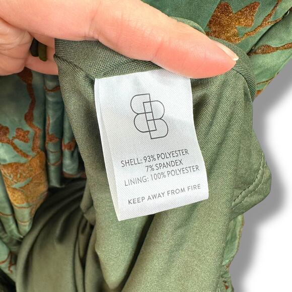 Baltic Born NWOT Leslie Embossed Velvet Floral Print Puff Sleeve Maxi Dress - Picture 9 of 9